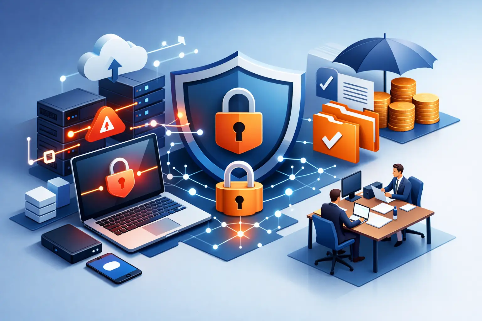Ransomware-Folgekosten und Versicherungsschutz Mittelstand