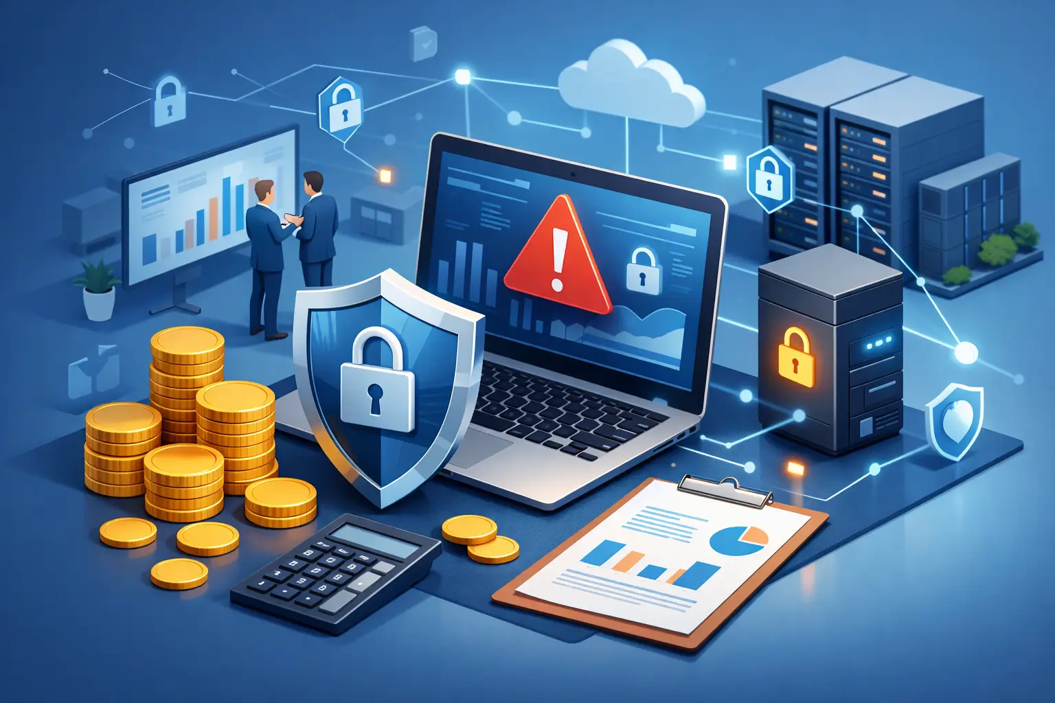 Cyberangriff-Kosten für Unternehmen realistisch